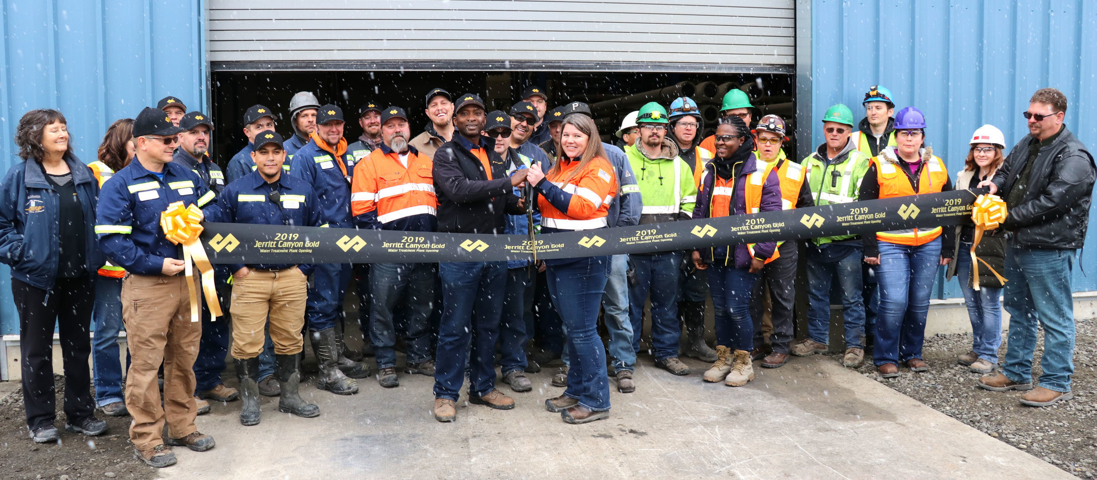 Jerritt Canyon water treatment plant - ribbon cutting